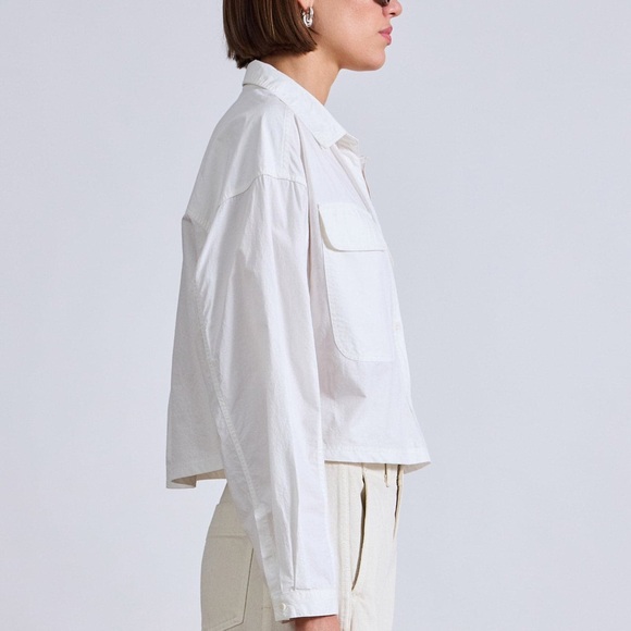 Apiece Apart White Cropped Jacket - Picture 2 of 7